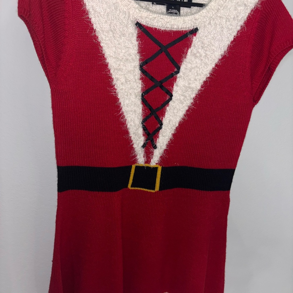 Red Festive Midi Dress